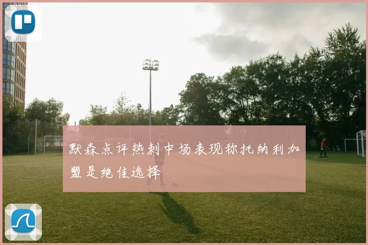 默森点评热刺中场表现称托纳利加盟是绝佳选择